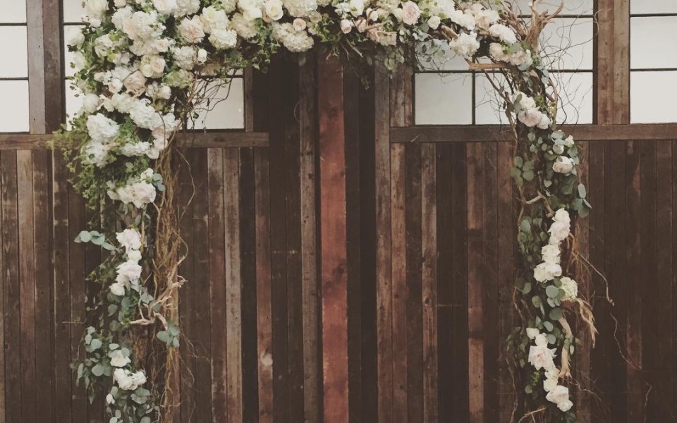 Floral Driftwood Arch